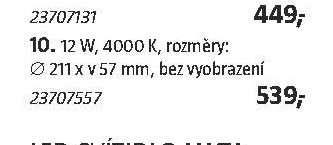 10. 12 W, 4000 K