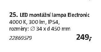 25. LED montážní lampa