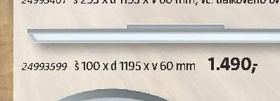 24993599 š 100 x d 1195 x v 60 mm