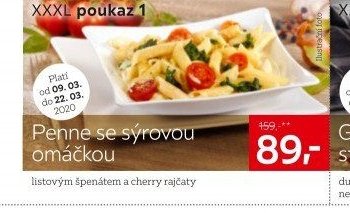 Penne se sýrovou omáčkou