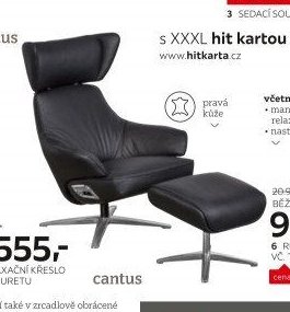 Relaxační křeslo vč. taburetu