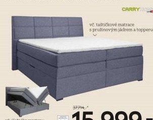 Postel boxspring, plocha lůžka 160x200 cm