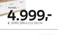 2 SKŘÍŇ, ŠÍŘKA CCA 136 CM