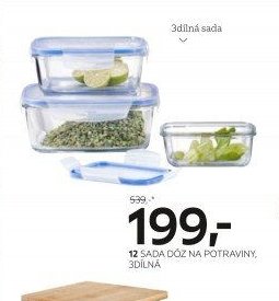 Sada dóz na potraviny, 3dílná