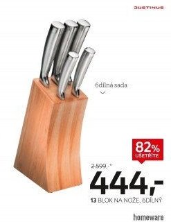 Blok na nože, 6dílný