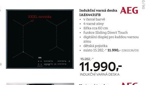Indukční varná deska IAE64431FB