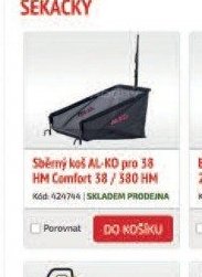 Sběrný koš AL-KO pro 38 HM Comfort 38 / 380 HM