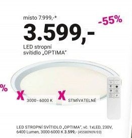 LED stropní svítidlo OPTIMA
