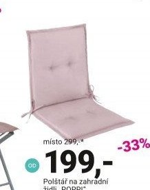 Polštář na zahradní židli POPPI