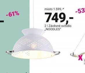 Závěsné svítidlo NOODLES