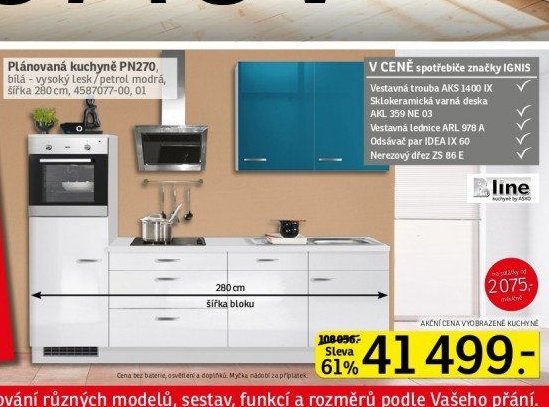 Plánovaná kuchyně PN270