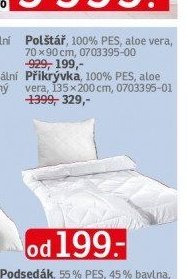 Polštář, 100% PES, aloe vera
