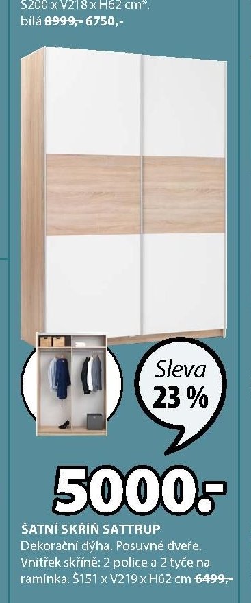 Šatní skříň SATTRUP