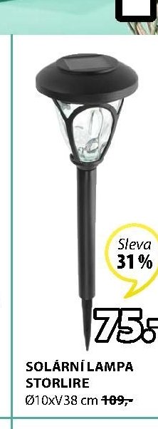 SOLÁRNÍ LAMPA STORLIRE