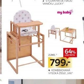 Kombinovaná vysoká židle Viki