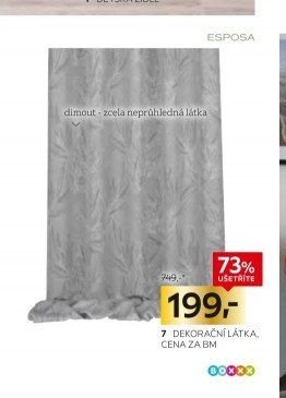 Dekorační látka