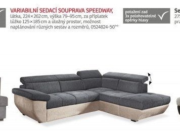 Variabilní sedací souprava Speedway