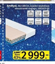 Amětyst 90x200 cm matrace