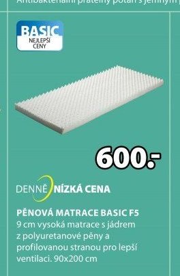 PĚNOVÁ MATRACE BASIC F5