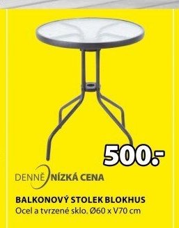 BALKONOVÝ STOLEK BLOKHUS