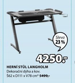 HERNÍ STŮL LANGHOLM