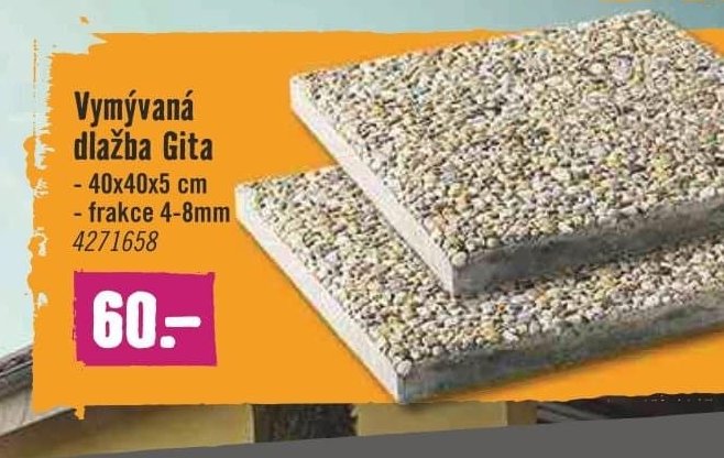 Vymývaná dlažba Gita