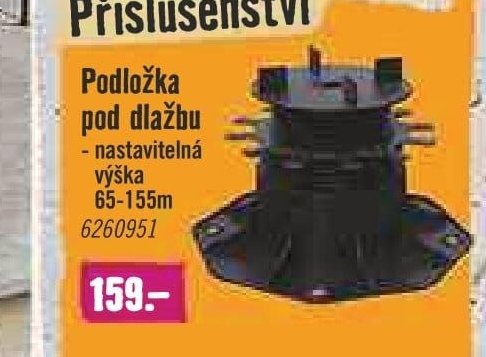 Podložka pod dlažbu
