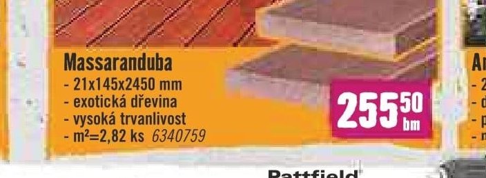 Massaranduba 21x145x2450 mm