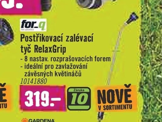 for.q Postřikovací zalévací tyč RelaxGrip