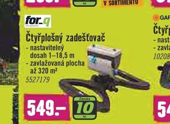 for.q Čtyřplošný zadešťovač