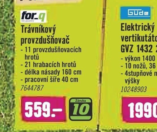 for.q Trávníkový provzdušňovač