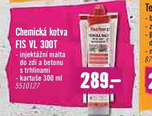 Chemická kotva FIS VL 300T