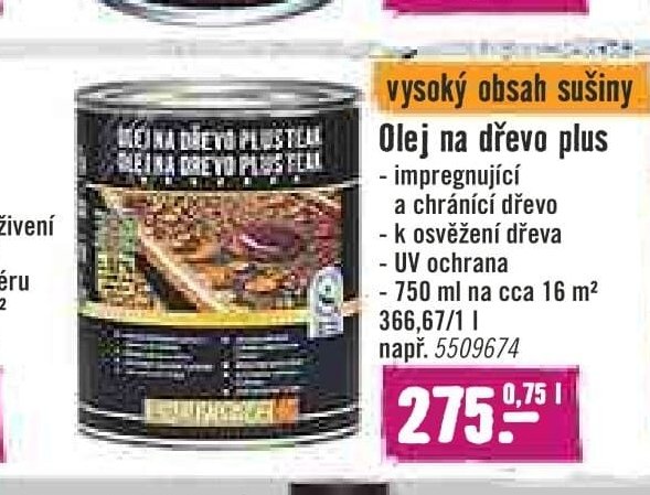 Olej na dřevo plus