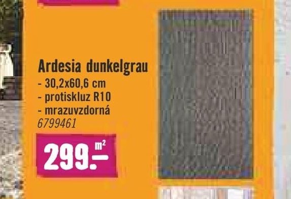 Ardesia dunkelgrau 30,2x60,6 cm