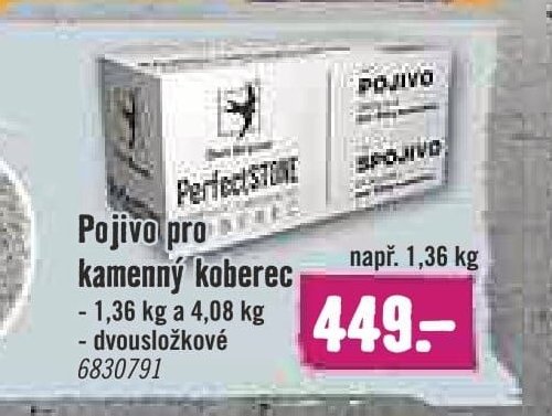 Pojivo pro kamenný koberec