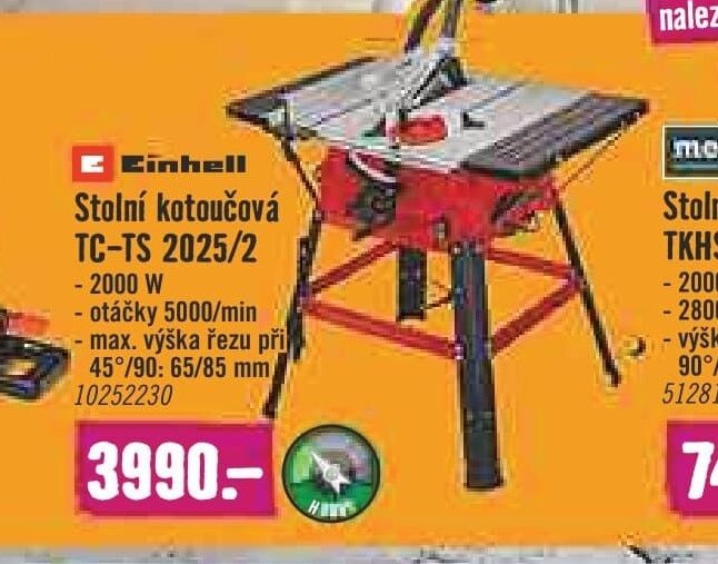 Stolní kotoučová pila Einhell TC-TS 2025/2