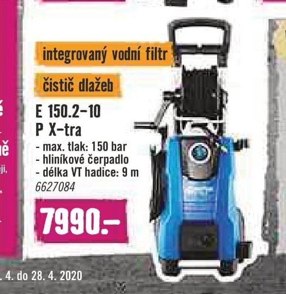 Vysokotlaký čistič E 150.2-10 P X-tra