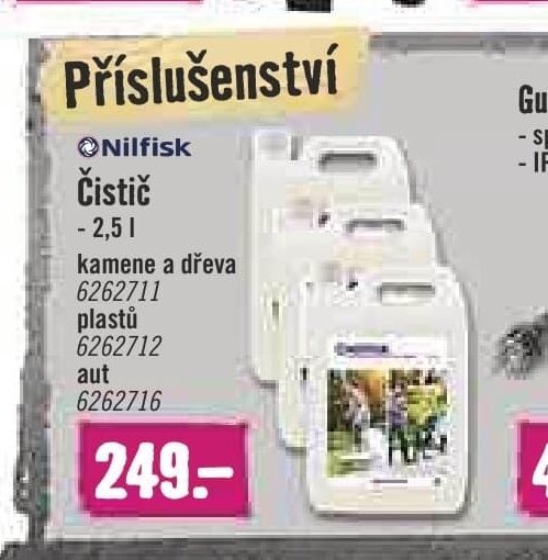 Čistič kamene a dřeva Nilfisk