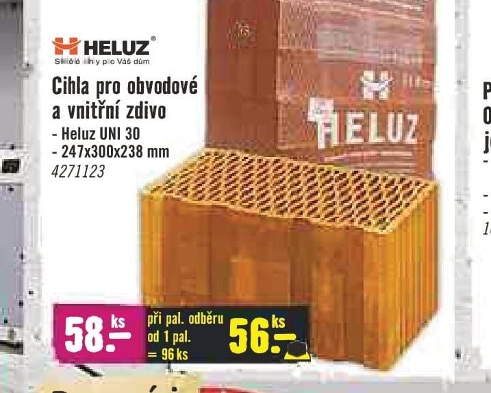 Heluz Cihla pro obvodové a vnitřní zdivo