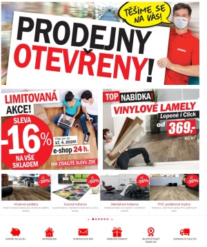 akční leták Breno koberce 16.4.2020-30.4.2020