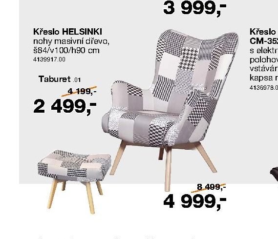 Křeslo HELSINKI