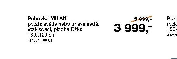Pohovka MILAN