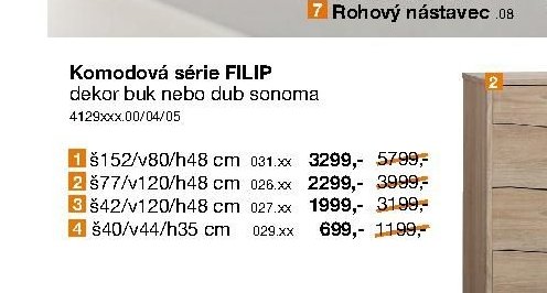 Komodová série FILIP