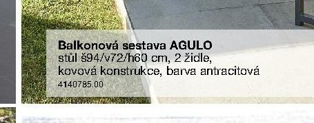 Balkonová sestava AGULO
