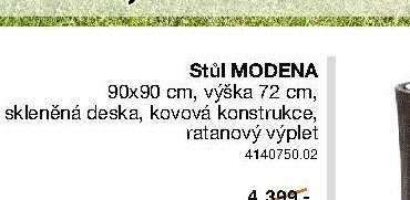 Stůl MODENA