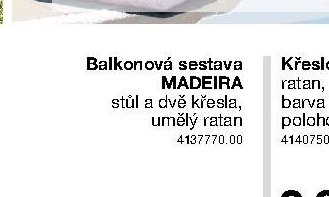 Balkonová sestava MADEIRA