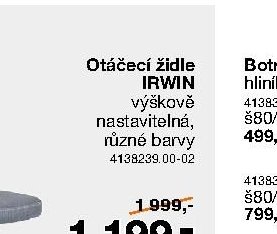 Otočící židle IRWIN
