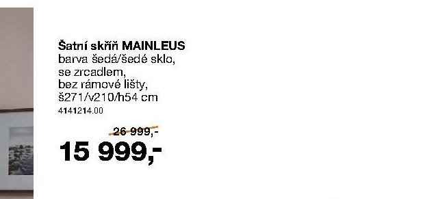 Šatní skříň MAINLEUS