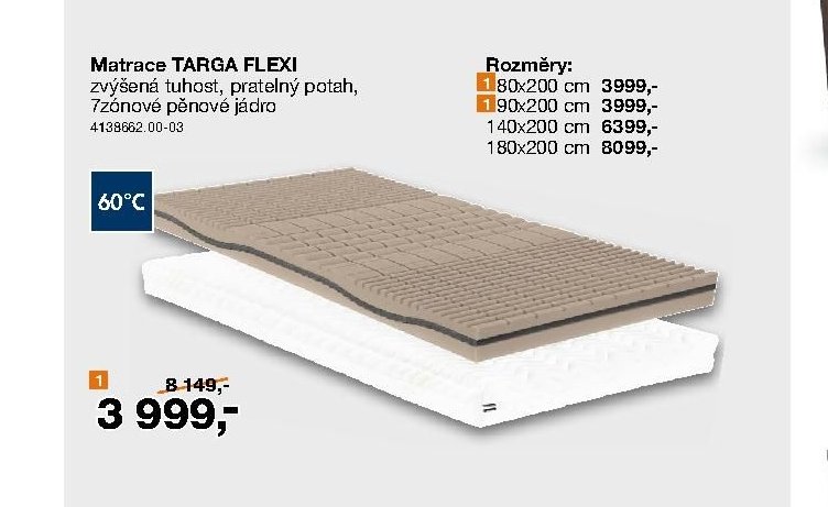 Matrace TARGA FLEXI