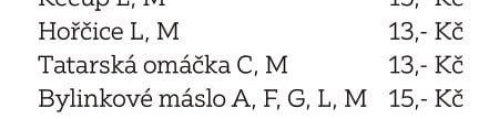 Tatarská omáčka C, M